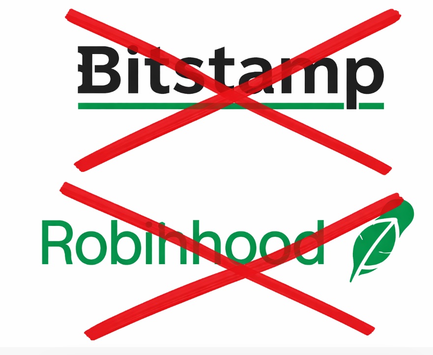 Bitstamp en RobinHood
