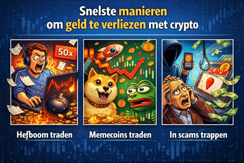 Geld verliezen met crypto