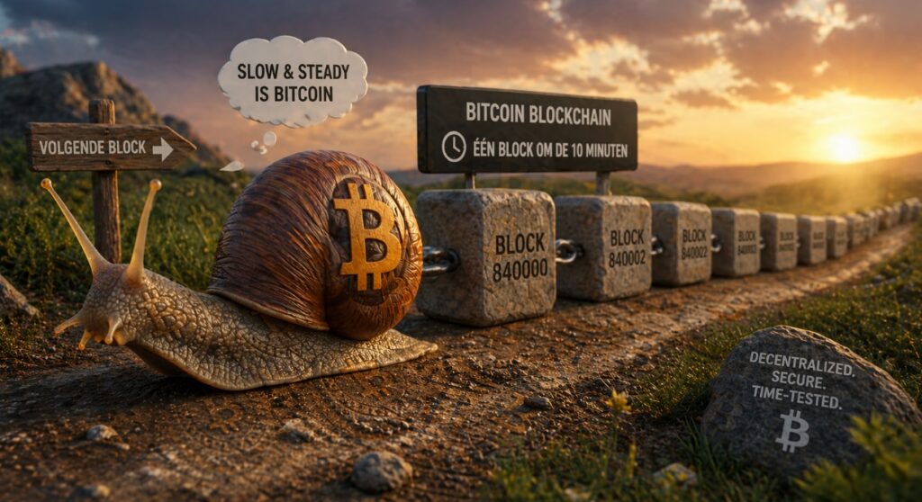 Bitcoin als slak