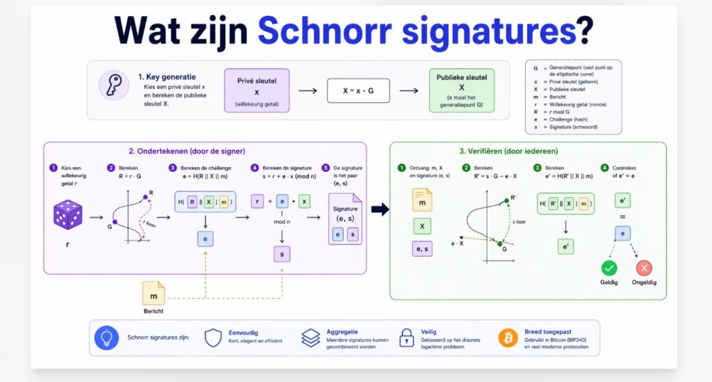 Wat zijn Schnorr signatures?