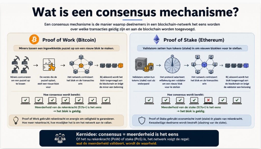 Wat is een consensus mechanisme?