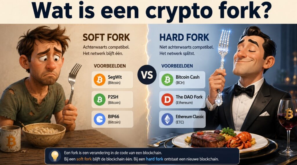 Wat is een crypto fork?